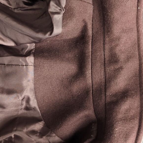 Miu Miu mocha brown authentic longline zipup floral embroidered wool coat eu36 - Picture 8 of 17